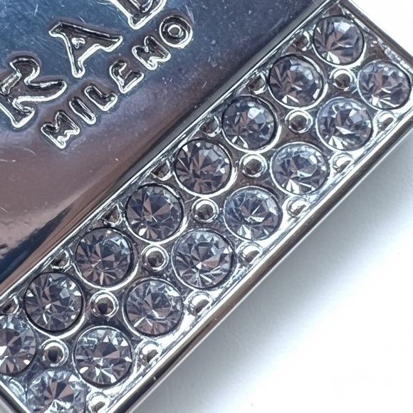 PRADA AUTHENTIC Silver Pendant Charm NEW - Picture 12 of 14